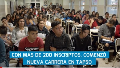 CON MÁS DE 200 INSCRIPTOS COMENZÓ NUEVA CARRERA EN TAPSO